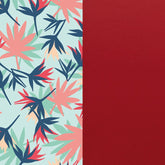 BIRDS OF PARADISE / RASPBERRY -25 MM bracelet leather